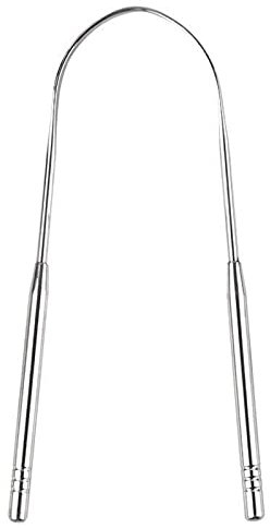 Zungenreiniger Edelstahl, Bestes Antimikrobielles Material, Stabilere Griffe, Ayurvedischer Zungenreiniger, Tounge Scrapper, Zungenschaber Gegen Mundgeruch, 13.5X5.5Cm