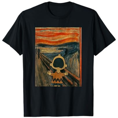 Arachidi Charlie Brown Urlo Artsy Maglietta
