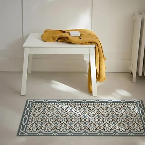 99 Déco - Tapis antidérapant en Vinyle intérieur et extérieur - 50 x 120 cm - Multicolore - Yazir