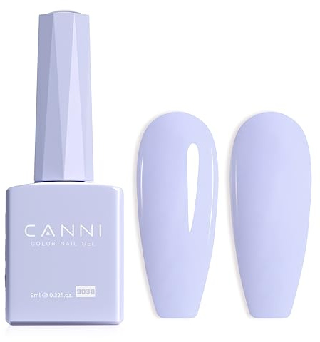 CANNI UV Negellack Natur Hellviolett Gellack für Nail Art | Langanhaltend Soak Off Gel Nail Polish für UV Lampe Maniküre