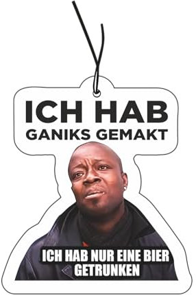 2 x albero profumato con ich hab ganiks gemakt motivo, distributore di profumo per auto, deodorante per auto, auto