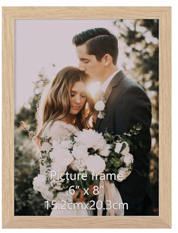 Giftgarden Marco Fotos 15x20cm, Marco de Foto Color Madera de PVC, Perfecto para Enmarcar Paisajes, Retratos, Obras de Arte y Fotografías, Ideal Opción para Espacios de Arte, Oficinas y Hogares