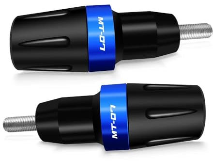 EVURU Motorrad Sturzpads Crashpads Für MT07 2014-2023 FZ07 für Tracer 700 GT7 MT-07 Rahmen Sliders Crash Protect Motorradzubehör Fallschutzpolster(Blue)