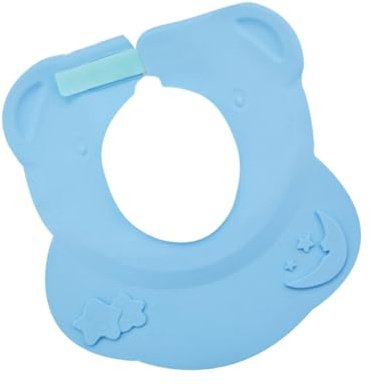 Kinder Badehaube aus Silikon mit Ohrenschutz, Blau, 1 Stück | Babys und Kinder, Leicht Anzuziehen, Schützt die Augen Beim Haarewaschen