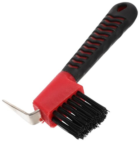 TOBBOMEY Hufkratzer Mit Bürste Für Die Pferdepflege Bequeme Handhabung Zufällige Farbe