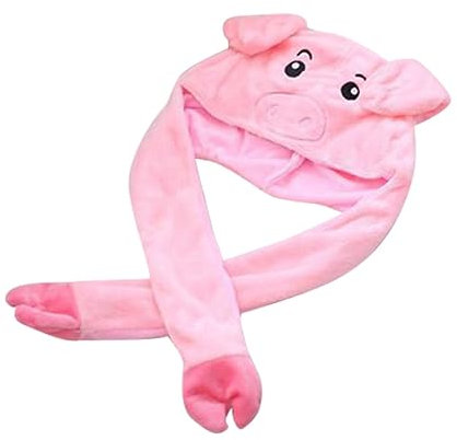 JOINPAYA Lustige üsch Schweine ütze Mit Aufrechten Ohren Tierkostü Für Und Erwachsene Weiches Hutspielzeug Für Karneval Partys Und Fotoshootings