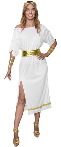Funidelia | Disfraz de Diosa griega para mujer Culturas & Tradiciones, Olimpo, Grecia, dios griego - Disfraz para adultos y divertidos accesorios para Fiestas, Carnaval y Halloween - Talla M - L