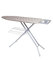 Collapsible Ironing Board with Iron Rest Foldable Space Saving Ironing Table for Laundry Room Compact Lightweight Ironing Board with 4-Leg Non-Slip Design & Heat Resistant Cover (Large Deluxe)
