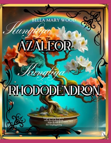 Dessa majestätiska azaleor och rhododendron. Målarbok för barn och vuxna: Azalea och rhododendron bok