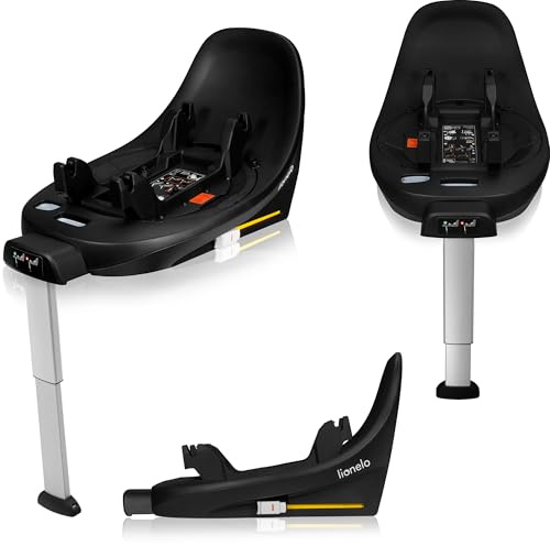 Lionelo MOXIE i-Size Base barnstol bas för Moxie i-storlek, Moxie Next, ISOFIX och stödfot, clip-on-montering, display för korrekt installation