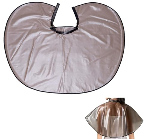 YAPKOLV Cappello da parrucchiere, sciarpa per tinture, stile Hong-Kong, velcro, mantello corto da salone