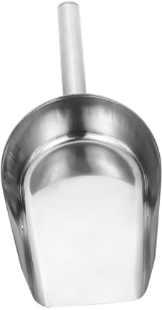 VALICLUD Pelle Utilitaire Inoxydable Moyenne à Fond Plat Cuillère à Farine En Acier Inoxydable Alimentaire Polyvalente La Cuisine Alimentaire Professionnelle