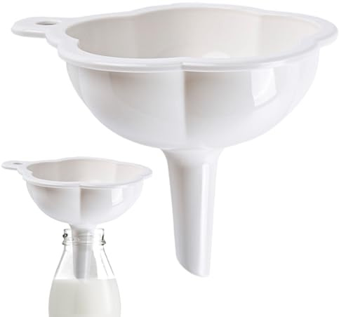 Qoukonao Entonnoir à grande bouche, entonnoir de mise en conserve à large bouche - Grands entonnoirs de qualité alimentaire - Entonnoirs alimentaires pour remplir des bouteilles, entonnoirs à épices,