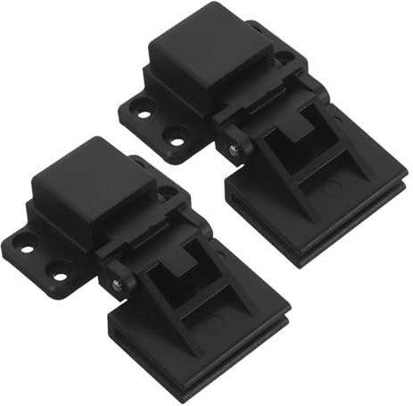 Ipetboom Charnières de Remplacement pour Plateau Tournant Noir en Plastique Fonctionnement Fluide et Protection Renforcée, pour Housses Anti-poussière de Platines Vinyles à Usage