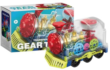 per bambini - Veicolo Ferroviario a Batteria con Funzione - Treni a ingranaggi - Per compleanni, Natale, feste, casa, scuola, materna e asilo