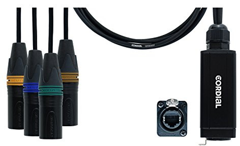 CORDIAL - Adapter DMX - RJ45 4 XLR Male 5 Punkte 70 cm