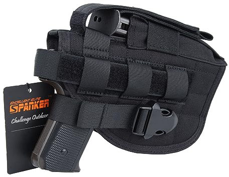 EXCELLENT ELITE SPANKER Taktisches Einstellbares Pistolenholster Holster Pistole for Glock M1911 G17 G18 G19 G26 G34 XD-45acp CZ P-10C(Schwarz)