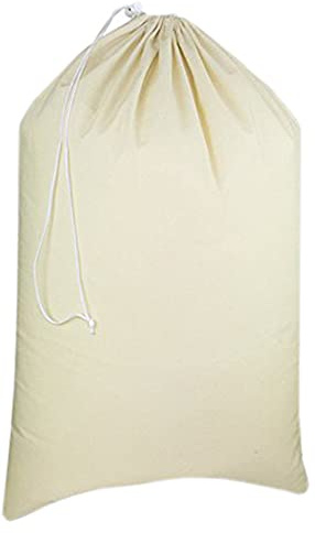 Urban Villa Extra Large Canvas Laundry Bag 28x36 Inches, 100% Cotton Drawstring Laundry Sack, Machine Washable Reusable Hamper Liner for Dorm, Travel & Home (1 Pack)