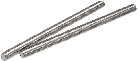 sourcing map 2 Stück Voll Gewindestange M10 x 150mm 304 Edelstahl Rechtsgewinde