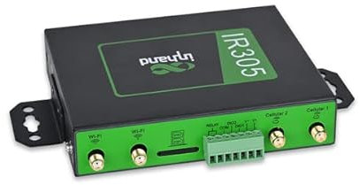 InHand Networks ir305 Industrial IoT LTE 4G VPN routeur, 5 Ports Ethernet, Dual Sim, Wan FAILOVER, Port I/O, Connexion à Distance, Sauvegarde de Lien, Mu - MIMO, VLAN Pris en Charge (Cat4& I/O)