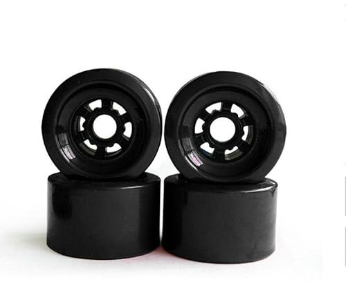 Akatsukiqi 4 stücke elektrisches skateboardrad 83mm 90mm 97mm Longboard Rad SHR78A PU. Räder große weiche Räder beständig Pu. Skateboard-Räder (Farbe : 83mm Black)