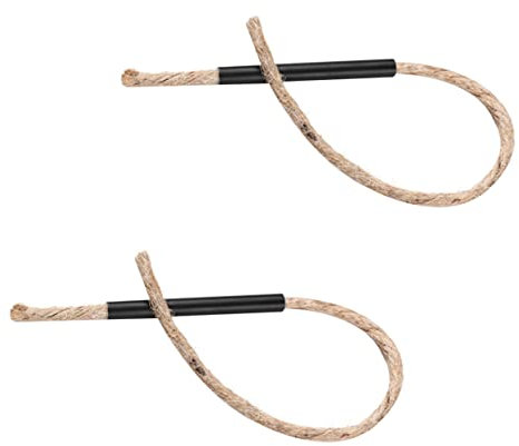 Abaodam 2pcs Fire Starter Tool Fire Rope for Bbq and Survival Long Burning Flammable Wick