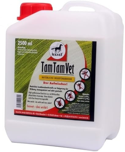RL24 leovet - Tam Tam Vet | Insektenschutz mit Langer Wirkdauer | Bremsenspray für Pferde | Schutz vor Mücken, Bremsen & Zecken | Mückenspray für Pferde | 1 x 2500 ml Kanister