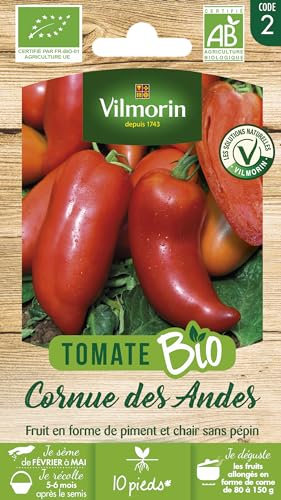 VILMORIN Tomate cornue des Andes bio Vilmorin série 2