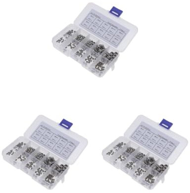 3 Set 200 Inbusschrauben Innensechskant Gewindestifte M3 M5 M8 Silber Grub