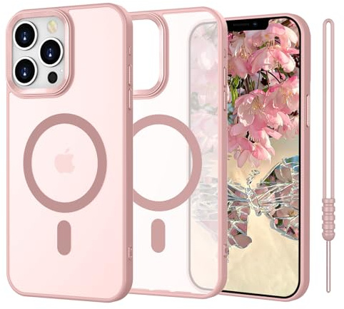 ElestBela iPhone 11 Pro Hülle mit MagSafe, Hanyhülle iPhone 11 Pro Magnetisch Ultra Dünn Matte Touch, Kratzfeste Rundumschutz Case Schutzhülle Hülle iPhone 11 Pro Rosa