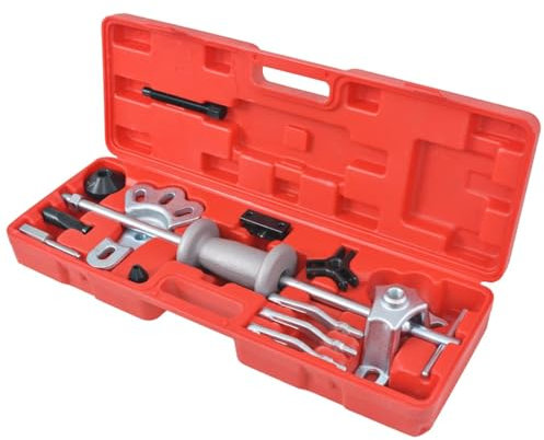 Rantry Slide Hammer Puller Set, 17 pcs Tool Kit for Automobile Axle and Hub Maintenance