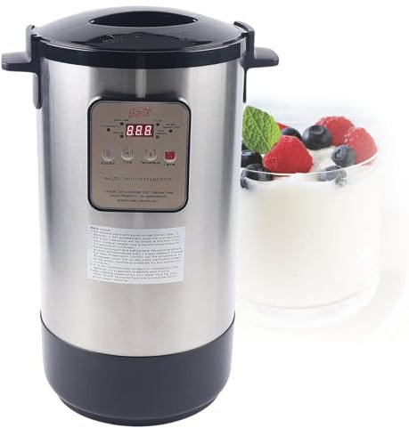 Machine De Fermentation, YaourtièRe éLectrique EntièRement Automatique à ContrôLe Intelligent De 12 L, Fermenteur De PâTe De Vin De Riz Et De Vinaigre De Fruits, YaourtièRe IntéRieure En Acier,220V