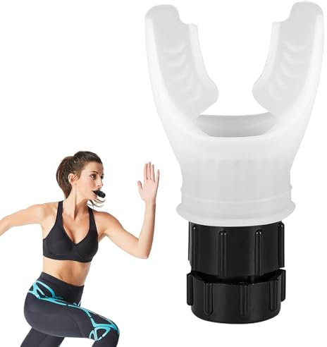 Voarge Allenatore di Fitness Respiratorio in Silicone, Allenatore Anti-Ruggine per Ipossia, Inspirare ed Espirare, Attrezzature per Esercizio