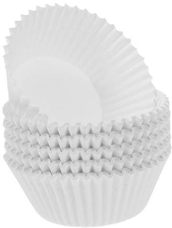 Ciieeo 100pcs Mini White Cupcake Liners Paper Cake Cups Muffin Liners for Baking Versatile Egg Tart Pudding Cups