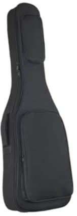 F Fityle Guitar Gig Bag with Adjustable Straps, Acoustic Guitar Carrying Case with Front Pockets for Outdoor, Travel, black