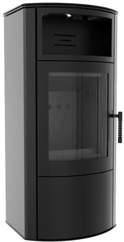 KRATKI KOZA TITAN Kaminofen Holzofen Kamineinsatz 11kW Ø150 – Stahlofen Heizeinsatz Holz freistehend - BImSchV 2, Ökodesign, EEK A - effiziente Wärmespeicherung und saubere Verbrennung