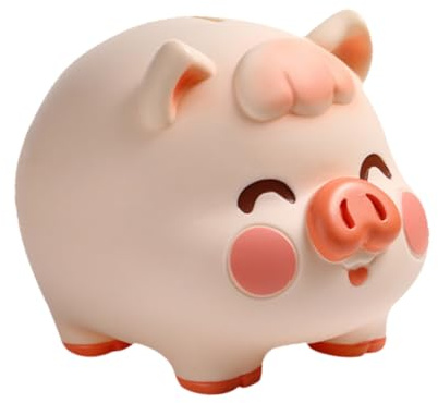 Alcancía Irrompible Cerdito Vinilo para Niños y Niñas