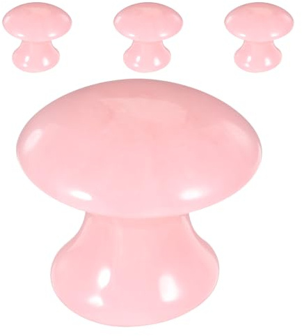 GALPADA 4stücke Gesichtsmassagegerät mit Pilzform Gesichtsroller und Schaber aus Harz für Hautpflege Gesichtsmodellierung und Massage von Augen und Hals