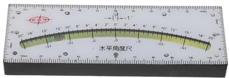 DIKACA Jauge de Niveau à Bulle pour Camping-car en Plastique Robuste, Inclinomètre 20° pour Mesure D'angle et Mise à Niveau Précise, Outil de Contrôle D'inclinaison pour Fourgonnettes