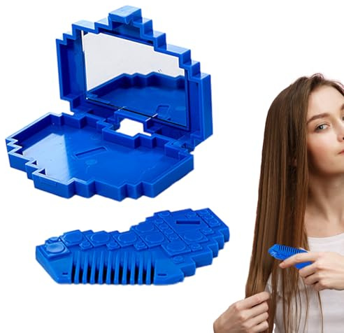 Tagliadori per Doppie Punte | Pettine Tagliafrange Con Specchio,Tagliapunte a Cuore per Punte Secche | Per Cura Personale Casa Routine Quotidiana Viaggio Esterno Manutenzione Rapida