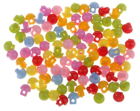 BEALIFE Färgglada hartsknappar, mini-hartsknappar med 2 hål, unika blandade färger, kreativa gör-det-själv-hantverksprojekt, hållbara och blandade färger, kan möta