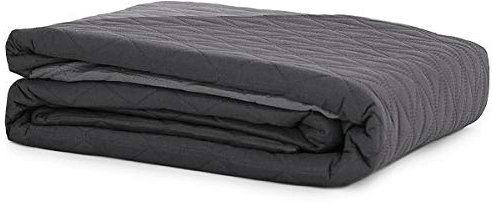 Caritex Copriletto Trapuntato Santorini per Letto Singolo, in Microfibra, Bicolore e Reversibile - Trapuntino Ideale per la Primavera e Autunno - 160x260 cm M608 [Grigio Scuro - Grigio Chiaro]