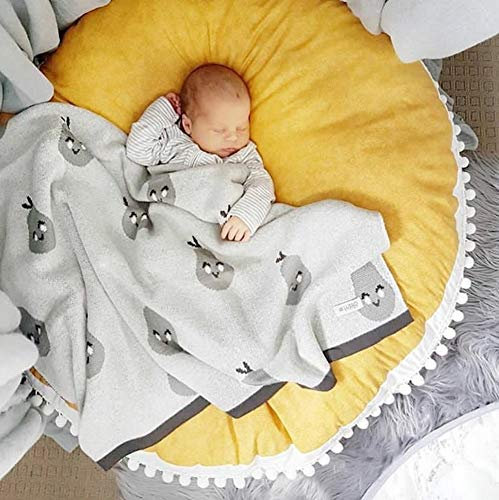 Love Home Krabbeldecke Aus 100% Baumwolle Für Babys,runde Extrem Dicke Bodenmatte Für Dekor Teepee Zelt Spielmatte Für Kinder Spielzimmer-gelb 90x90cm(35x35inch)