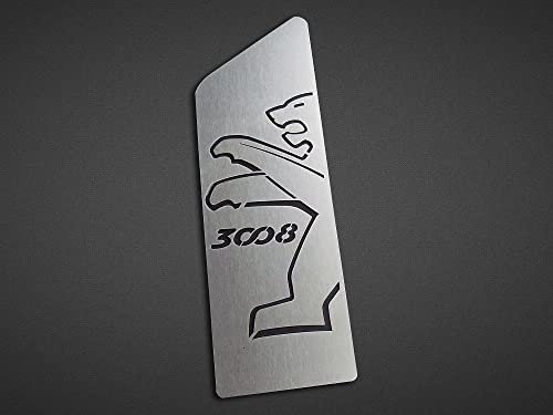 Repose Pieds en Acier pour Peugeot.3008 (2009-2016) | 1 Pièce Inox Pédalier Pédales Argent Marchepied Inoxydable Brossé 3008 accessoires