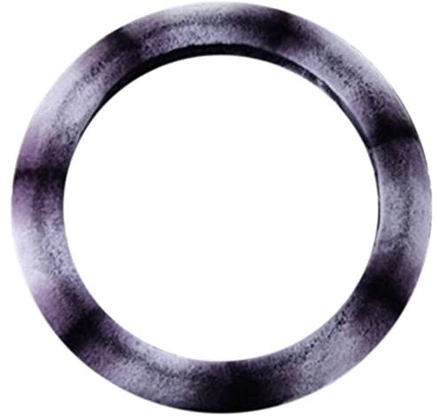 Lammfell Lenkradbezug Auto, Lenkradhülle, Lenkradschoner aus echtem Lammfell, universaler Lenkradschutz, Lenkradabdeckung Auto LKW Van SUV Wolle Flauschige Auto-Lenkradabdeckung 38cm