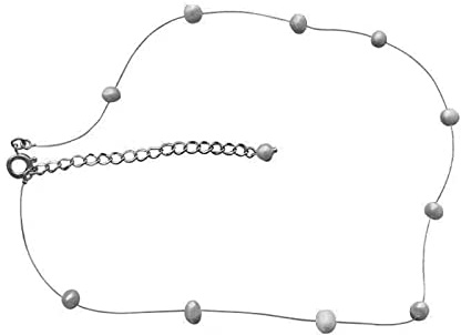 Yienate Boho Perlenstrang Choker Halskette Unsichtbare Linie Winzige Perle Satellit Kette String Perlenkette Barock Aussage Perlenkette Braut Perlen Halskette Schmuck Für Frauen Mädchen