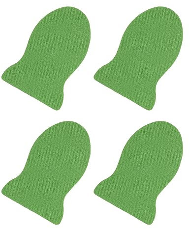 sourcing map Finger Sleeves for Gaming, Touch Screen Finger Thumb Cover Sleeve, Silver Cloth Anti-Sweat Breathable Game Finger Glove Green for Mobile Gaming 2 Set