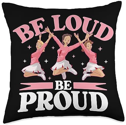 cheerleading cheer quote Football stadium Dance pom pom Throw Pillow