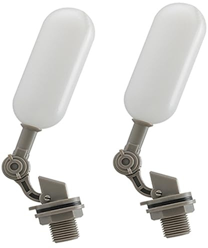 Wasser-Schwimmer-Kugelhahn, Absperrventil, DN15, 1,27 cm, NPT, automatischer Füllfutter-Luftbefeuchter, Hundewassernapf, Schwimmerventil für Wassertank, Teiche, Fische, Aquarien, Vieh, 2 Stück