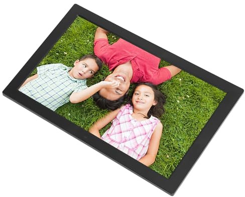 Digitaler Bilderrahmen mit 17 Zoll LCD, 1080P HD Intelligenter Digitaler Foto Rahmen mit Fernbedienung, an der Wand Montiert, Elektronischer Foto Rahmen Unterstützung Bild